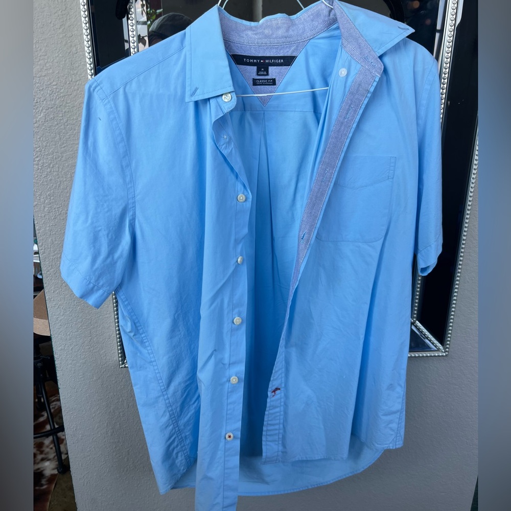Mens short sleeve dress shirt